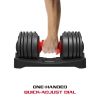 Quick Adjustable Dumbbell, 5-52. 5Lb One-handed Weight Adjustment